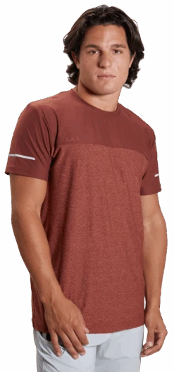 Bauer Fleece Colour Block Training Tee Adult -Bauer Store 1059671 Rust 2263