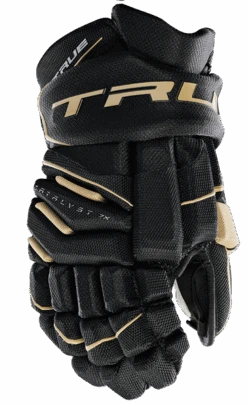 True Hockey True Catalyst 7X Senior Hockey Gloves -Bauer Store CT7xGlove Black Gold