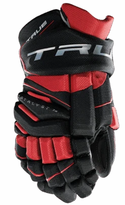 True Hockey True Catalyst 7X Senior Hockey Gloves -Bauer Store CT7xGlove Black Red
