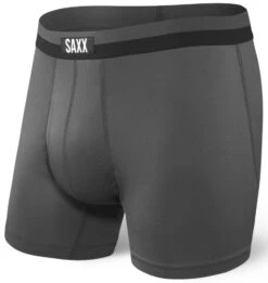 SAXX Sport Mesh Boxer Brief Fly Black/Graphite (2-Pack) -Bauer Store SPORT MESH SXBB12F GRA