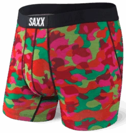 SAXX Ultra Boxer Fly Red Cookie Cutter Camo