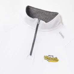 Spittin' Chiclets X UNRL Script Elite Quarter Zip -Bauer Store UNRL 0001 SPITTIN CHICLETS SCRIPT ELITE QUARTER ZIP II white DETAIL 17cd84e1 0caf 4908 8a00 bf59e3860148