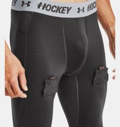 Under Armour Men's Hockey Compression Leggings 13 Under Armour Men's Hockey Compression Leggings -Bauer Store V5 1356492 010 VELCRO