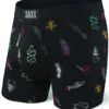 SAXX Vibe Boxer Brief Black Mardi Gras -Bauer Store saxx vibe boxer brief black mardi gras