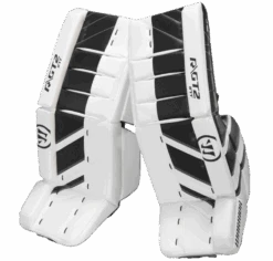 Warrior Ritual GT2 Intermediate Goalie Pads (w/ Knee Pads) -Bauer Store warrior ritual gt2 intermediate goalie pads black white