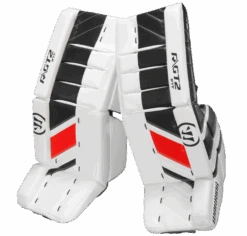 Warrior Ritual GT2 Intermediate Goalie Pads (w/ Knee Pads) -Bauer Store warrior ritual gt2 intermediate goalie pads black white red