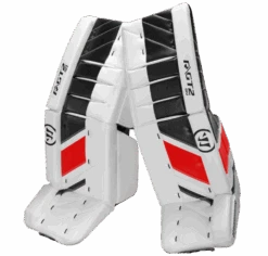 Warrior Ritual GT2 Senior Goalie Pads (w/ Knee Pads) 17 Warrior Ritual GT2 Senior Goalie Pads (w/ Knee Pads) -Bauer Store warrior ritual gt2 senior goalie pads white black red